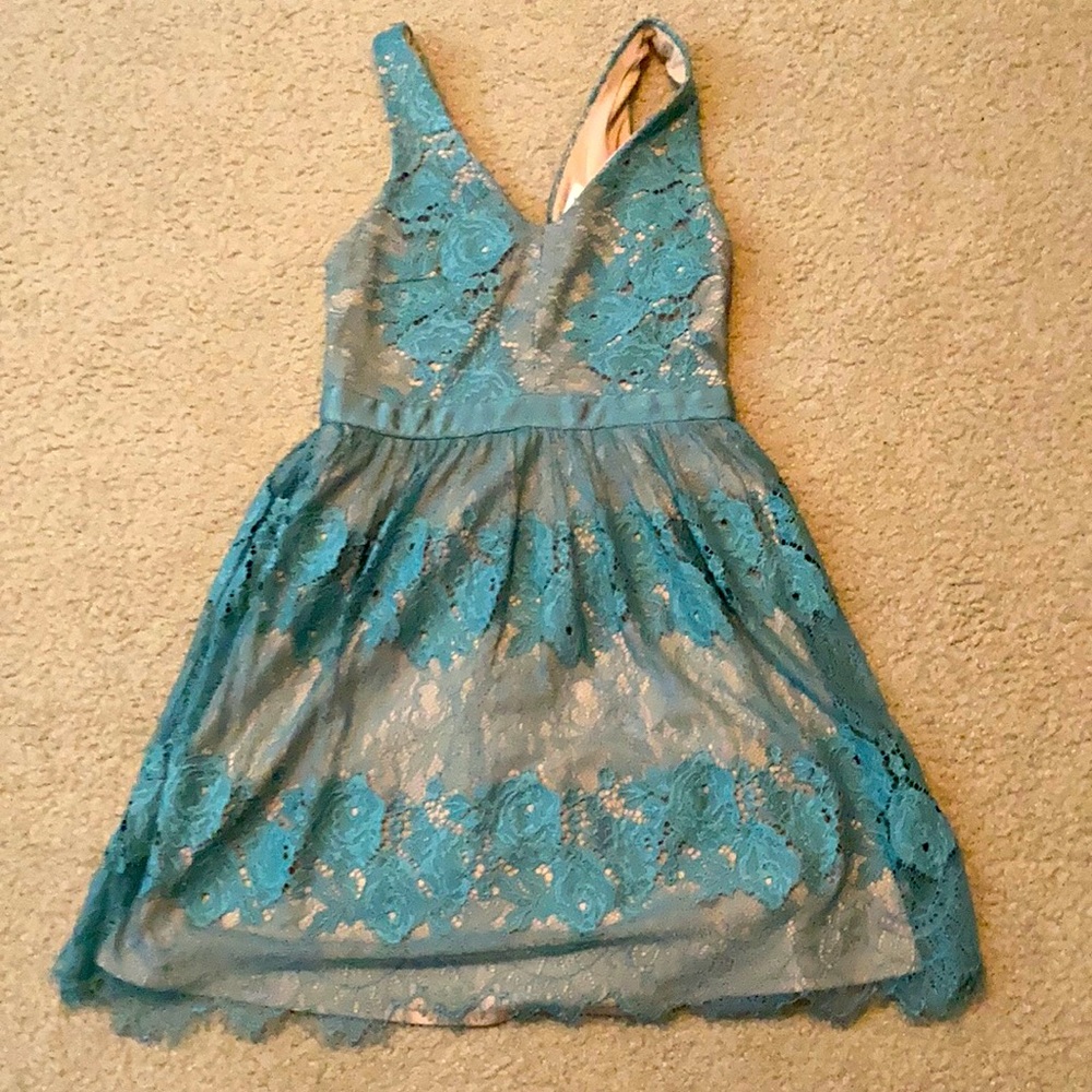 Blue Lace Dress